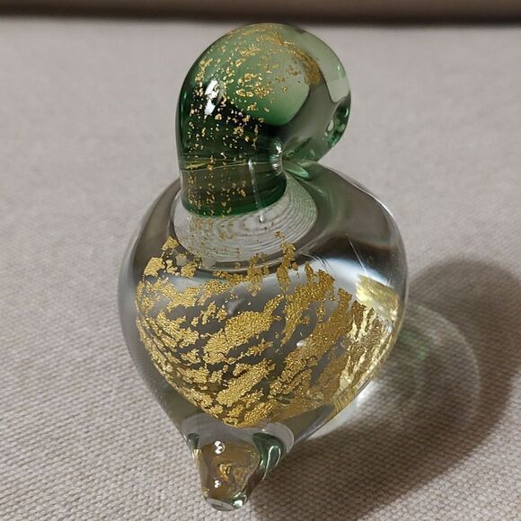 Vintage Hand Blown Art Glass Bird Paperweight Figurine - Picture 4 of 8